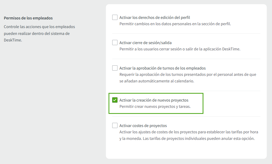 enable new project creation-es.png
